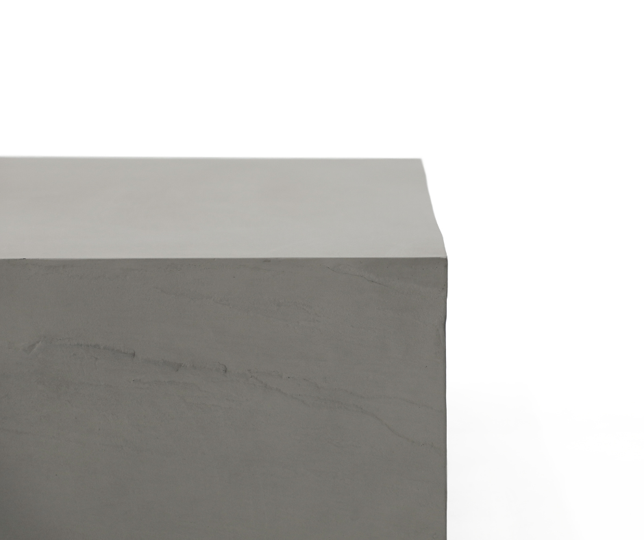 Colorad 40" Square Concrete Coffee Table-Large SPACE GREY by Elementi Home