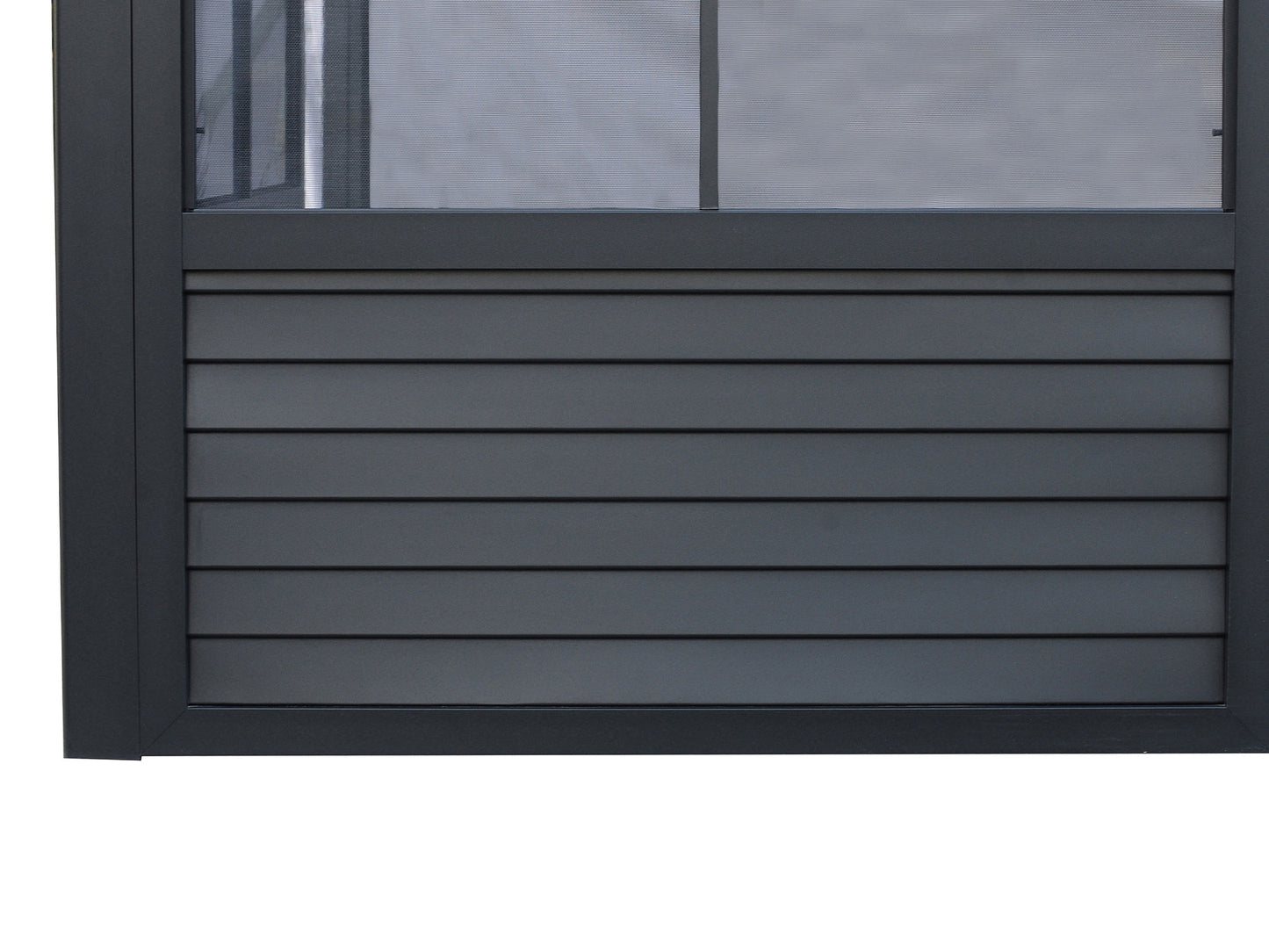 Gazebo Penguin Florence Add-A-Room with Metal Roof 8 Ft. x 16 Ft. in Black