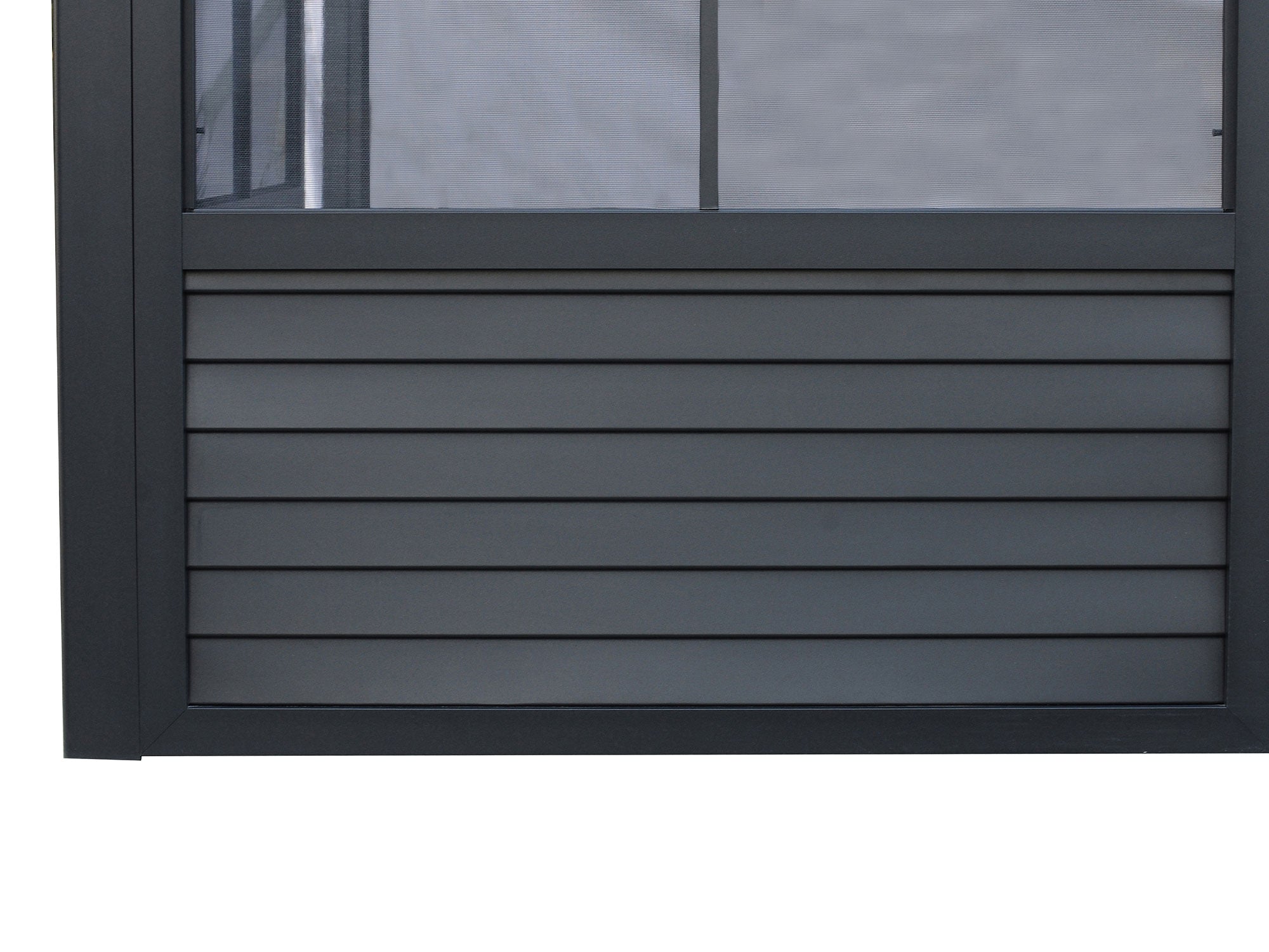 Gazebo Penguin Florence Add-A-Room with Metal Roof 8 Ft. x 16 Ft. in Black