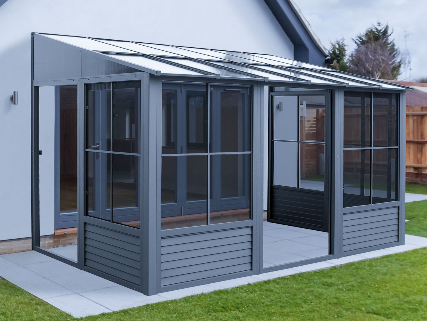 Florence - Add-A-Room 10x16 Polycarbonate RoofW1610-32