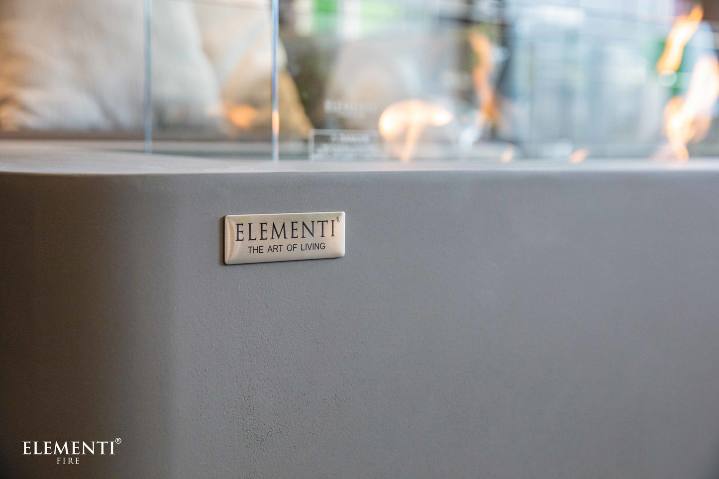 Sydney Concrete Ethanol Fire Table Space Gray