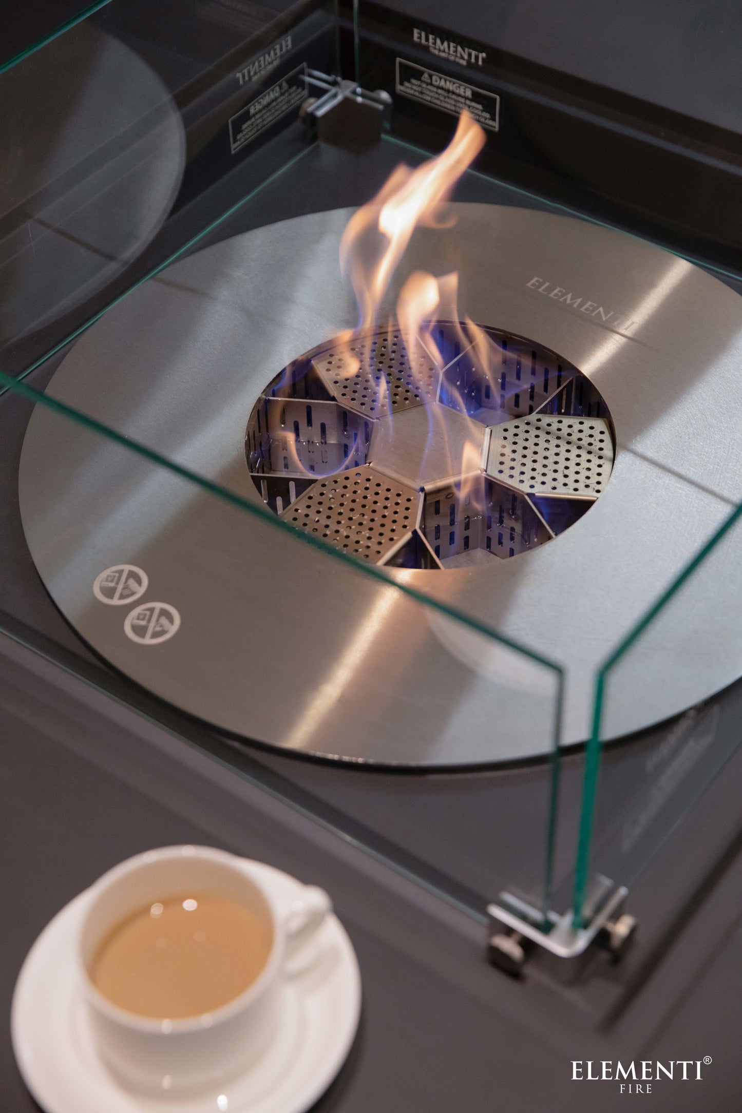 Perth Ethanol Fire Table Slate Black