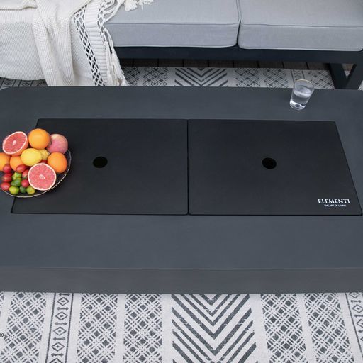 Sydney Fire Table in Slate Black by Elementi Fire
