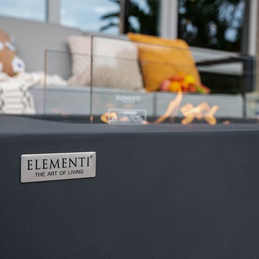 Sydney Fire Table in Slate Black by Elementi Fire