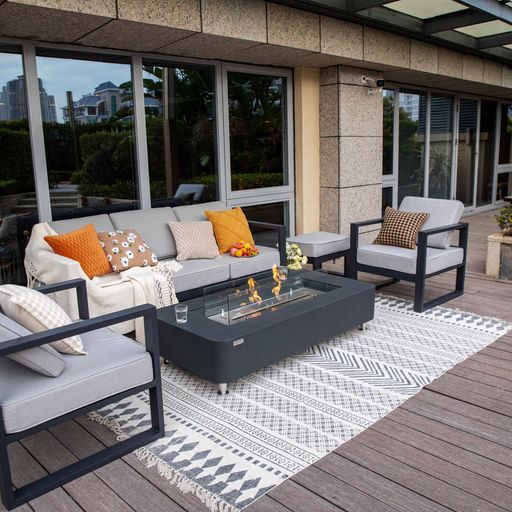 Sydney Fire Table in Slate Black by Elementi Fire