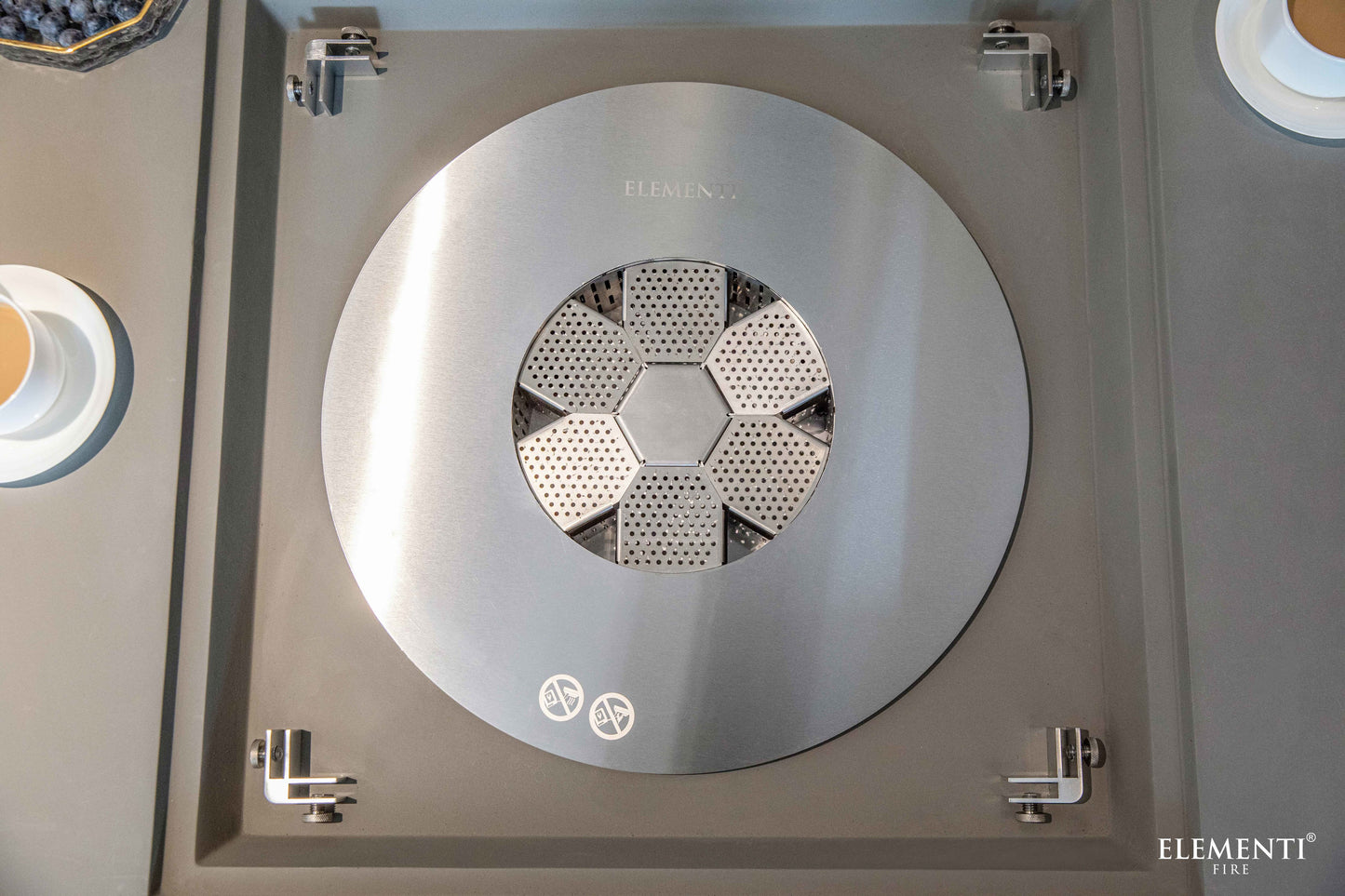 Perth Ethanol Fire Table Space Grey