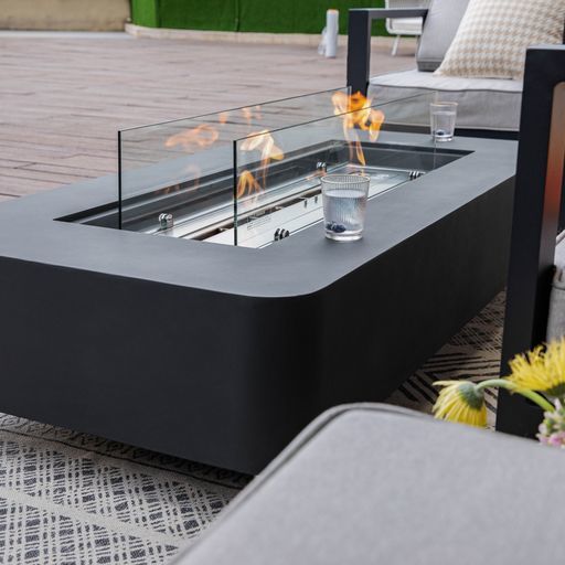 Sydney Fire Table in Slate Black by Elementi Fire