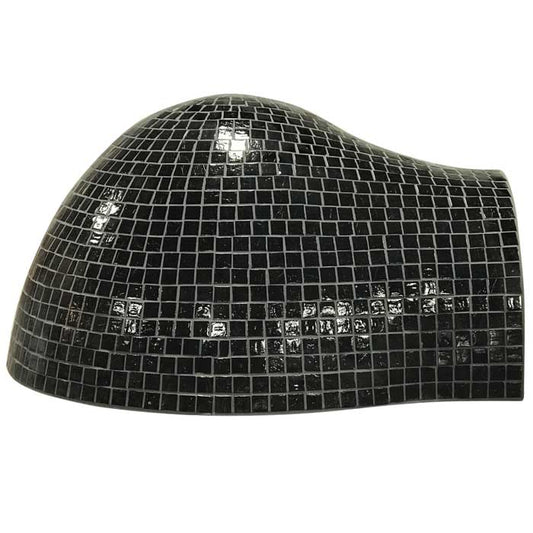 Hybrid Gas/Wood Forno Oven w/EI, Black Cart & Black Onyx Mosaic Tiles-For LP