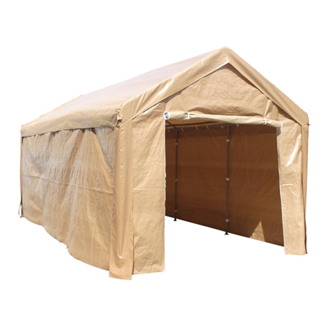 Aleko 10 X 20 FT Heavy Duty Outdoor Carport Tent | Beige