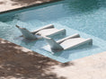 Load image into Gallery viewer, Concrete chaise lounges on pool tanning ledge
