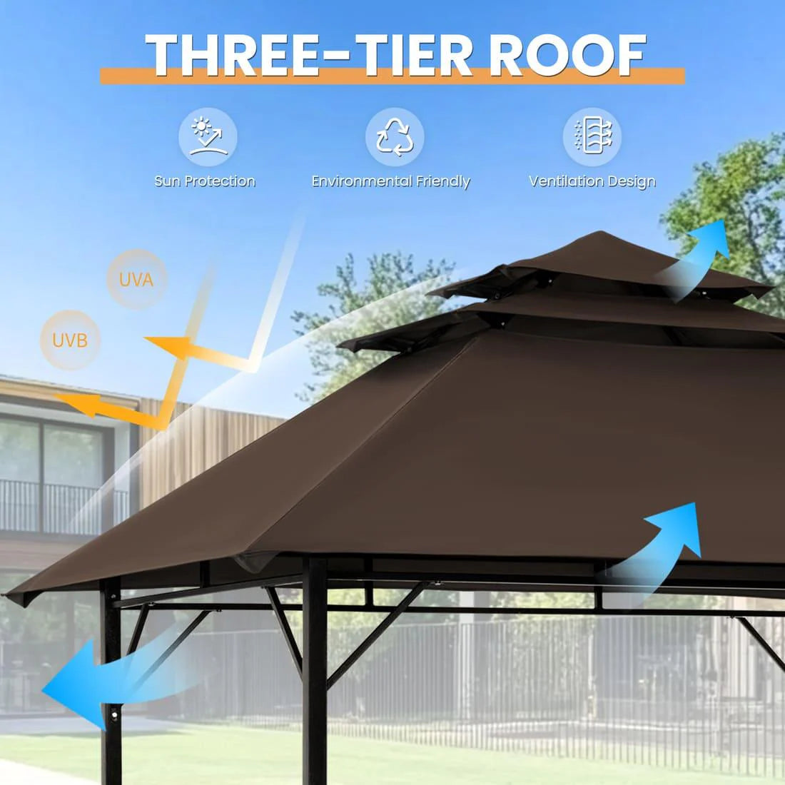 Pamapic Grill Gazebo 8x5ft