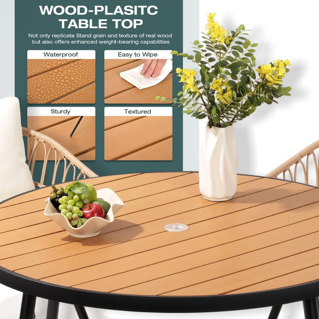 Pamapic Round Outdoor Dining Set