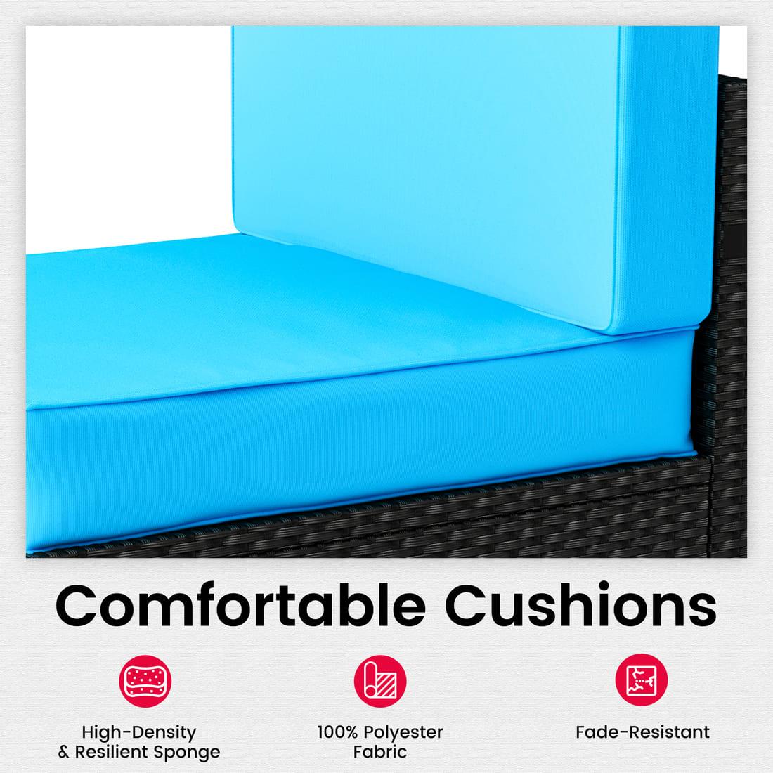 Pamapic 7-Piece Outdoor Sectional Sofa Set