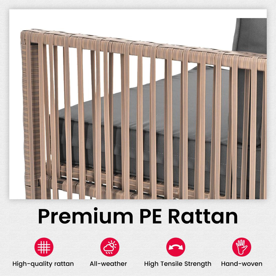 Pamapic 7 Piece Wicker Outdoor Sectional Sofa