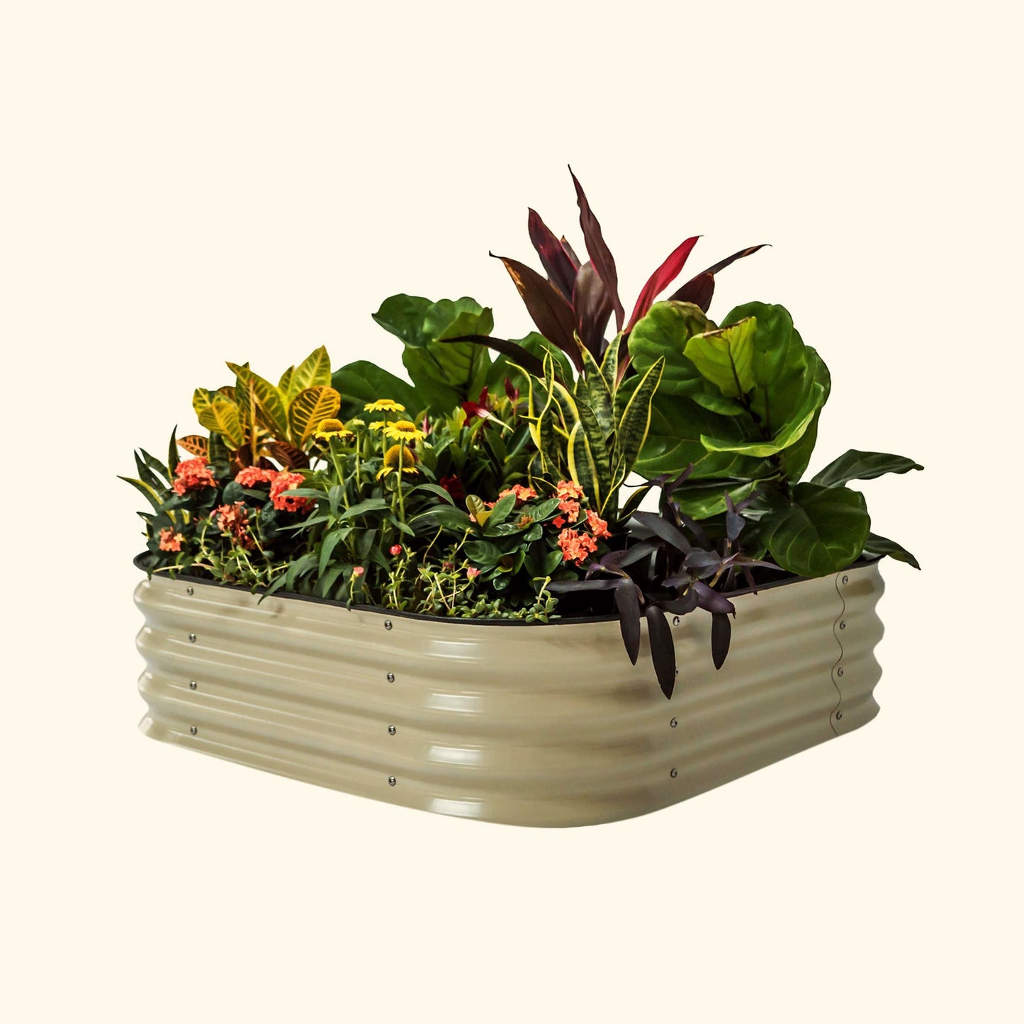 Vego 11" Tall 4 In 1 Modular Metal Raised Garden Bed Kit