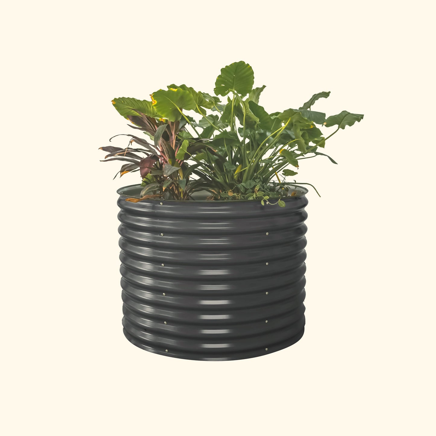 Vego Garden Extra 32" Tall Round Metal Raised Garden Bed