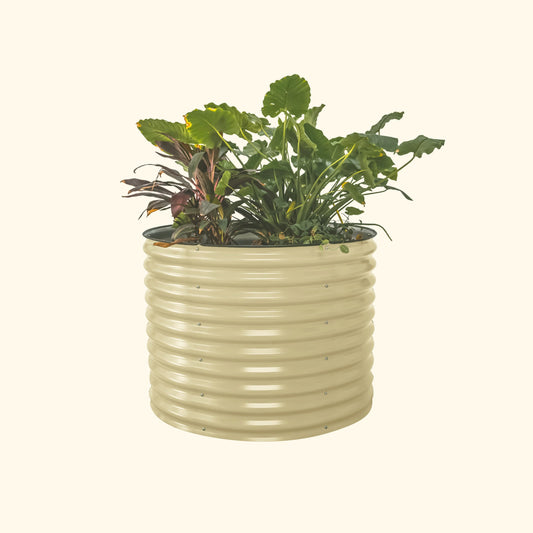 Vego Garden Extra 32" Tall Round Metal Raised Garden Bed