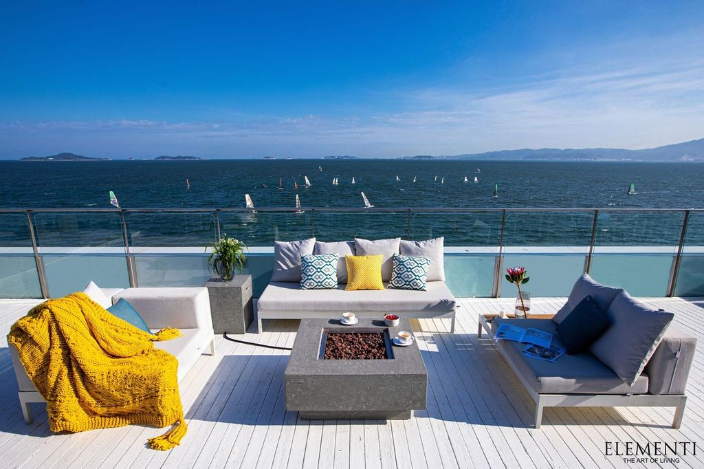 Manhattan Fire Table - Light Grey