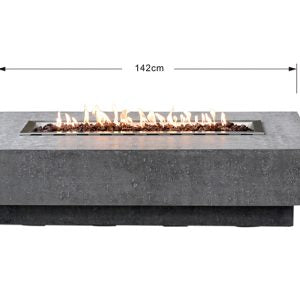 Elementi Hampton Fire Table OFG139LG Outdoor Surplus USA