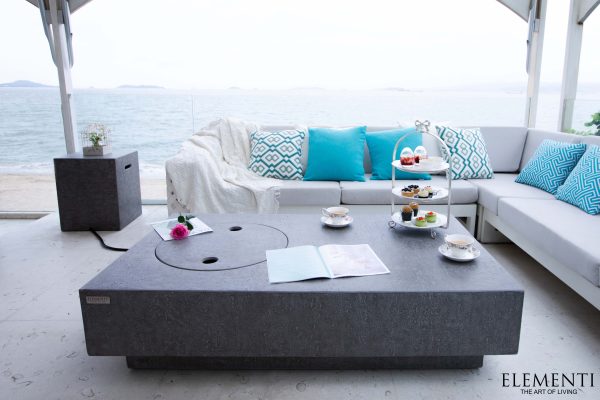 Elementi Metropolis Fire Table OFG104LG Outdoor Surplus USA