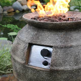 Modeno Pompeii Concrete Fire Pit Outdoor Surplus USA